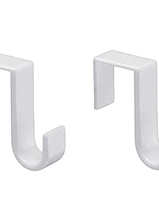 1st Choice Over The Door Hooks Hangers, Laundry Hanger White Plastic 2 Pack Coats Towels Clothes,White