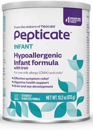 Pepticate Hypoallergenic Infant Formula 0–12 Months 13.2oz