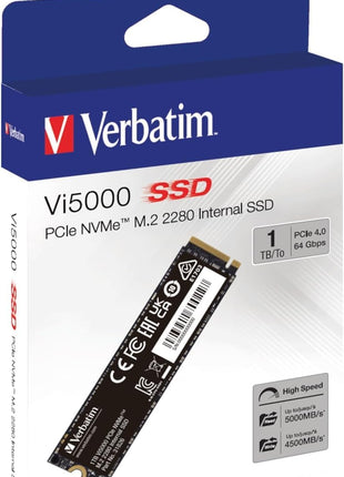 Verbatim 1TB SSD Vi5000 Internal Solid State Hard Drive PCIe NVMe M.2 2281