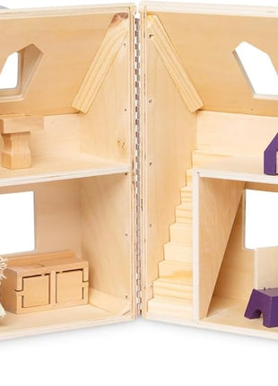 Melissa and Doug MD3701 Fold & Go Mini Dollhouse Toy