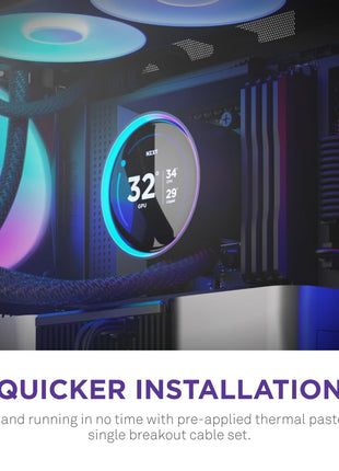 NZXT Kraken Elite 280 RGB 2024 - AIO CPU Liquid Cooler - 280mm Radiator - F280 RGB Core Fan - Customizable 2.72 inch IPS LCD - NZXT Turbine Pump - AMD® AM5, AM4 - Intel® LGA 1851/1700, 1200/115X - Black