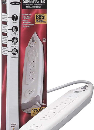 F9H70006 - Belkin 7-SOCKET Office Series Surge Protector with 6 Cord Receptacles: 7 X Nema 5-15R - 885 J