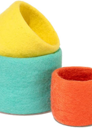 Lovevery, Nesting Felt Baskets (3), Perfect for Your Toddler Starting at 13 Months+