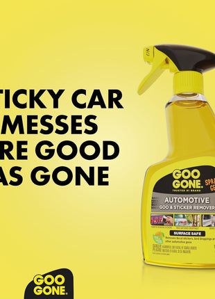 Goo Gone Automotive - Cleans Auto Interiors/ Bodies and Rims, Removes Bugs & Stickers - 12 Fl. Oz.