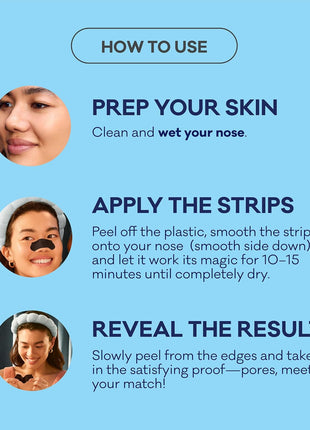 Biore Charcoal Deep Cleansing Nose Pore Strips, Blackhead Remover, 18 ct | C-Bond Technology, Instant Pore Unclogging, Charcoal Blackhead Remover, Best for Oily Skin