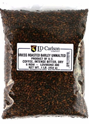 Briess Grain U.S. Brewers Malt for Beer Making & Home Brewing 1 LB (Roasted Barley Unmalted)