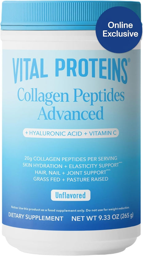 Vital Proteins Collagen Peptides Powder Unflavored 19.3OZ and Bovine Colostrum Supplement 90 Capsules