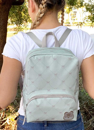Controller Gear Animal Crossing - Small Backpack Mini Bookbag Travel Bag for Console & Accessories - Tom Nook Quilted