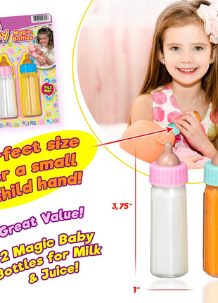 JA-RU Magic Bottle Trick Toy 1oz (1 Unit) 701-1 | Classic Magic Trick Bottle Toy for Kids. Novelty Prank & Party Favor.