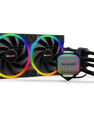 be quiet! Pure Loop 2 FX 280mm, CPU Liquid Cooler for Intel Core i3/i5/i7 or AMD Ryzen 3/5/7, ARGB LED Illumination, 2X Light Wings PWM high-Speed Fan -BW014