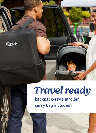 GracoÂ® Gomax Frame Stroller, Accepts All GracoÂ® Infant Car Seats, Backpack Style Lightweight Travel Stroller Frame