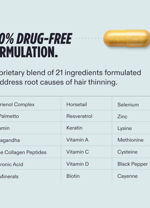 Nutrafol Men's Hair Growth Supplements, Clinically Tested for Visibly Thicker Hair and Scalp Coverage, Dermatologist Recommended - 1 Month Supply