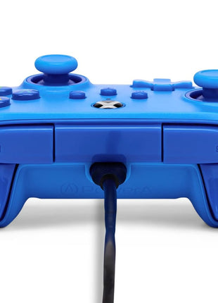 PowerA Wired Controller for Xbox Series X|S - blue, gamepad, video game/gaming controller, works with Xbox One, Officially Licensed