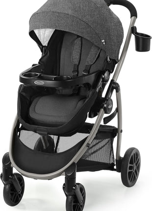 Graco Modes Pramette Stroller, 3-in-1 Baby Stroller, 3 Modes: Infant Car Seat Carrier (Car Seat Not Included), Infant Pramette to Toddler Stroller with Reversible Seat and One-Hand Fold, Redmond
