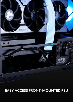 LIAN LI LANCOOL 207 Compact ATX RGB Gaming Computer Case, Airflow Optimized Mesh Panels Tower Chassis w/ 2x140mm ARGB,2x120mm PWM Fans Pre-Installed, USB Type-C Port, Tempered Glass Side Panel (Black)