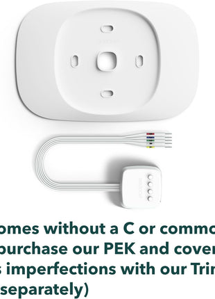 ecobee Smart Thermostat Essential - Energy Star Certified programmable Wi-Fi Thermostat - Works with Siri, Alexa, and Google Assistant