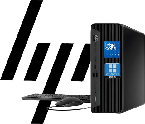 HP ProDesk 400 G9 SFF Business Desktop Computer, Intel CPU, 32GB RAM, 1TB PCle SSD, Dual 4K Display Support, USB-C, HDMl, RJ-45, Wi-Fi, Wired Keyboard & Mouse, Windows 11 Pro