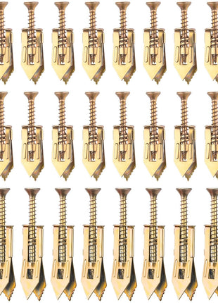 PAGOW 60 Pcs Self-Drilling Anchors, Ancors and Screws for Heavy Duty, Metal Screw Anchors Kit, No Drill and Holes in Wall (3 Sizes)