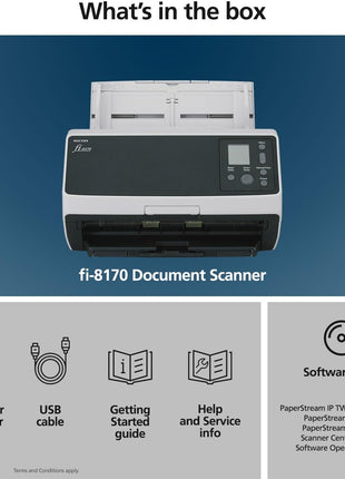 RICOH fi-8170 Professional High Speed Color Duplex Document Scanner - Network Enabled