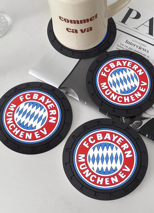 Cup Holder Insert Coaster for Bayern Munich UEFA Fans,Anti Slip Car Cup Coaster Interior Accessories