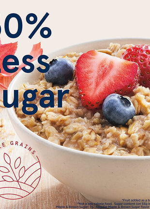 Quaker Instant Oatmeal Lower Sugar, Maple & Brown Sugar, 1.19 Oz, Pack of 44