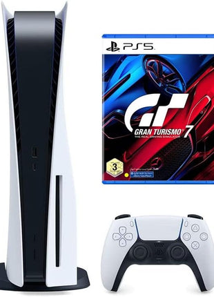 Playstation 5 Disc Console Bundle with Gran Turismo 7, Horizon Forbidden West, Extra Pulse 3D Wireless Headset and Extra Dualsense Wireless Controller