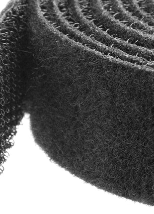 StarTech.com 50ft. Hook and Loop Roll - Cut-to-Size Reusable Cable Ties - Bulk Industrial Wire Fastener Tape - Adjustable Fabric Wraps - Black (HKLP50)