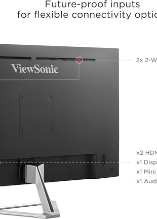 ViewSonic VX3276-4K-MHD 32 Inch 4K UHD Monitor with Ultra-Thin Bezels, HDR10 HDMI and DisplayPort for Home and Office