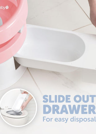 Jool Baby Potty Chair for Toddler Toilet Training - Splash Guard & Back Support (Pink)