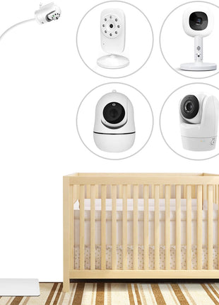 Flexible Adjustable Height Floor Stand Mount for Infant Optics DXR-8 Pro and Hellobaby HB6560/HB6550 HB65/HB66/HB248 and Also Compatible with The Nanit Pro Smart Baby Monitor & Flex Stand