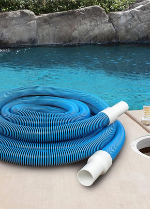 Poolmaster Manual Pool Vacuum Hose, 30 Ft x 1-1/2 inch for Inground & Above Ground Pools, Not for Automatic Cleaners, Kink-Free, Heavy Duty Pool Cleaner Hose with Swivel Cuff – Made in USA