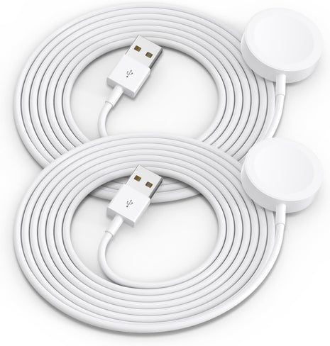 2Pack Upgraded for Apple Watch Charger USB Magnetic Wireless Fast iWatch Charger Portable Compatible with iWatch Ultra/Series 11/10/9/8/7/6/SE/SE2/5/4/3/2/1-[3.3FT]