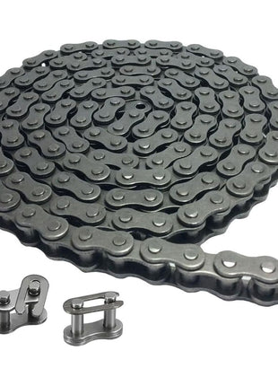 AZSSMUK #35 Roller Chain - 5 Feet Carbon Steel Material with 2 Connecting Links Industrial Chain - 160 Links