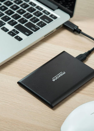Maxone 1TB Ultra Slim Portable External Hard Drive HDD USB 3.0 Compatible with PC, Laptop, Charcoal Grey