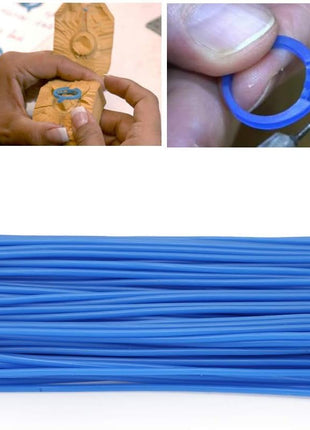 Dental Casting Wax Lines, 152.5mm Blue Wax Lines, Suitable For Dental Casting, Jewelry Models, Handicrafts, Etc.