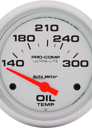 AUTO METER 4447 Ultra-Lite Electric Oil Temperature Gauge