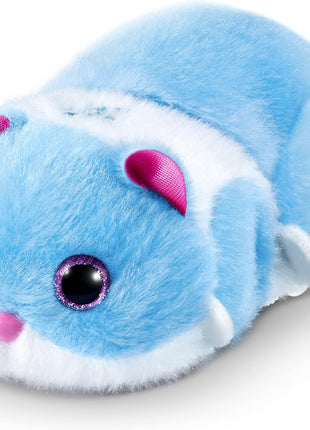 Pets Alive Hamstermania (Blue) by ZURU Hamster, Electronic Pet, 20+ Sounds Interactive, Hamster Ball Toy for Girls and Children