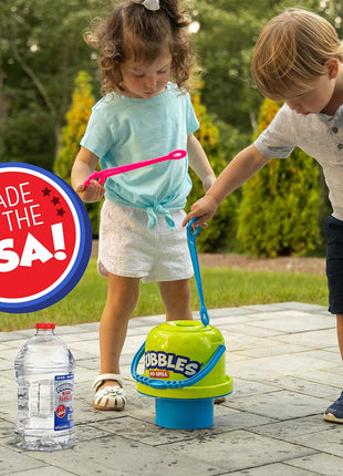 Little Kids Bubbles by Fubbles | Made in The USA | 64oz Non Toxic Bubble Solution | Refill Solution for Bubble Machines and Bubble Toys