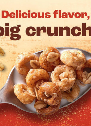 Cheerios Oat Crunch Cinnamon Breakfast Cereal, Made with Whole Grain, Family Size, 24 oz