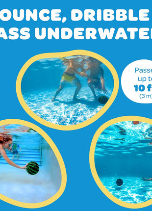 Watermelon Ball – Cool Underwater Pool Toy for Teen Boys, Girls, Men & Women. Great Gifts for Swimming, Diving & Backyard Games. Best for Birthday Presents, Spring Vacation & Summer Family Fun.