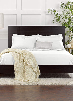 King Sheets by Pure Bamboo, Genuine 100% Organic Viscose Derived from Bamboo Bed Sheet Set, Soft & Cooling, Double Stitching, 2 Year Quality Promise (King, White)