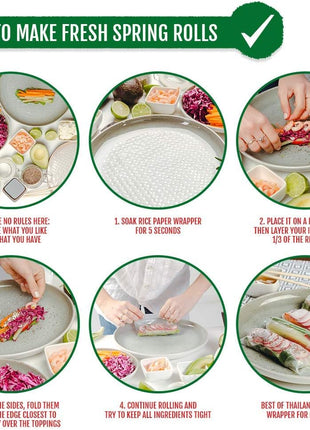 Best of Thailand [Round] Brown Rice Paper Wraps 3 Pack | Perfect for Fresh Spring Rolls & Dumplings | Non-GMO, Gluten-Free, Vegan & Paleo | Kosher for Passover Kitniyot