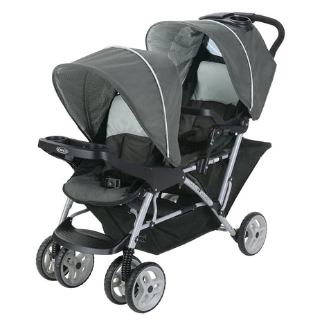 Graco® DuoGlider Double Stroller | Lightweight Double Stroller with Tandem Seating Glacier