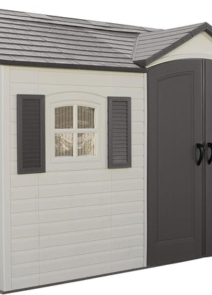 Lifetime 6446 Outdoor Storage Shed, 8 x 15 Foot, Desert Sand