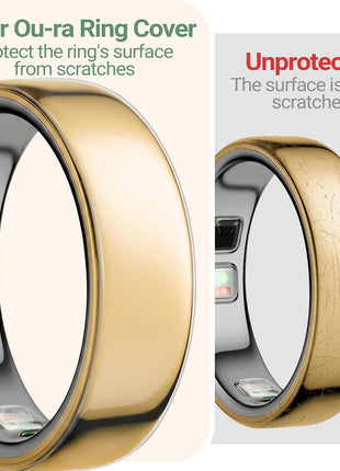 Ultra-Thin Clear Cover Compatible with Ou-ra Ring Gen 5 Size 8: 10 Pack Transparent Invisible Anti-Scratch Protector Skin Films for Ou-ra Ring 5