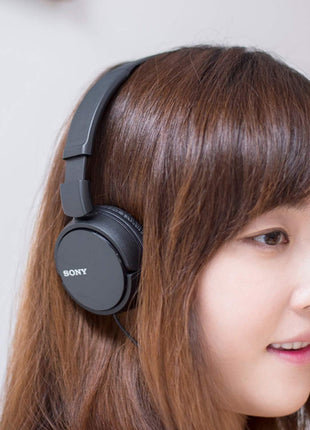 Sony ZX Series Wired On-Ear Headphones, Black MDR-ZX110