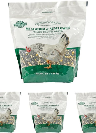 Pecking Order 9328 Mealworm & Sunflower Treat, 3 lb.