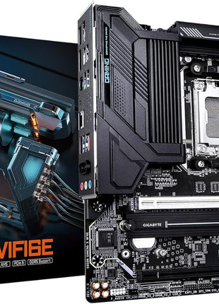 GIGABYTE B850M Gaming X WIFI6E AMD AM5 mATX Motherboard, Support AMD Ryzen 9000/8000/7000 Series, DDR5, 10+2+2 Power Phase, 2X M.2, PCIe 5.0, USB-C, WIFI6E, 2.5GbE LAN, EZ-Latch, 5-Year Warranty