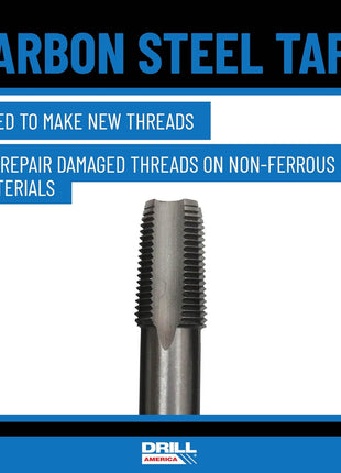 Drill America 3/4 inch-14 NPT Pipe Tap , Carbon Steel, DWTPT Series
