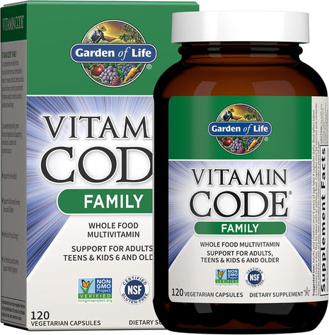 Garden of Life Vitamin Code Family Multivitamin, 120 Capsules